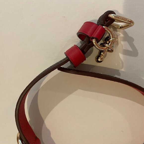 Coach Boxed Small Pet Collar Signature Canvas  black, red - Picture 10 of 16